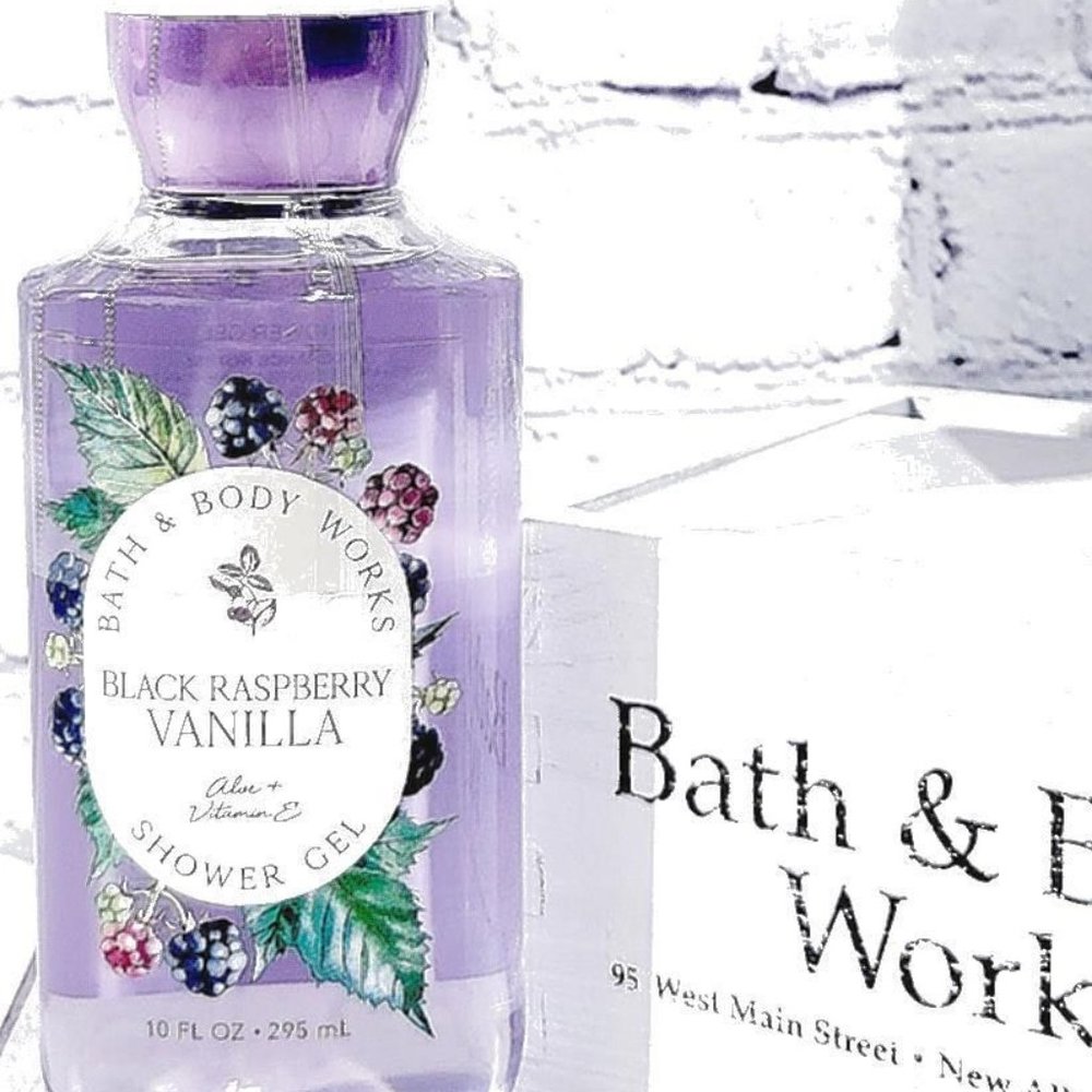 BATH & BODY WORKS BLACK RASPBERRY VANILLA SHOWER GEL SET OF TWO LOT OF 2 NEW! - Picture 2 of 3